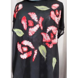 camicia di chiffon e lana...