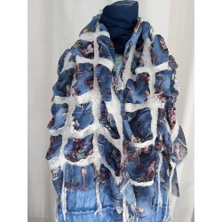 fulard di chiffon e lana