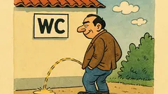 Виц: Истинският българин не пита къде е тоалетната