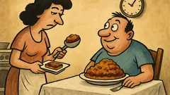 Виц: – Иване, колко мусака да ти сложа?