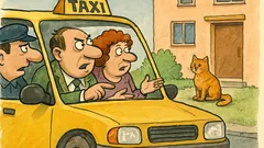 Виц: Пътува семейство с такси...